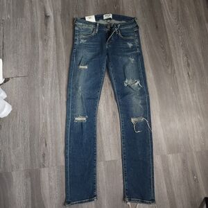 Agolde Size 25 nwtlo rise slim dark denim